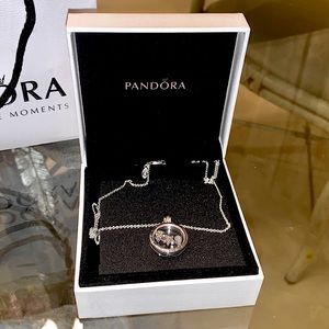 Sterling Silver Pandora Locket with Charms